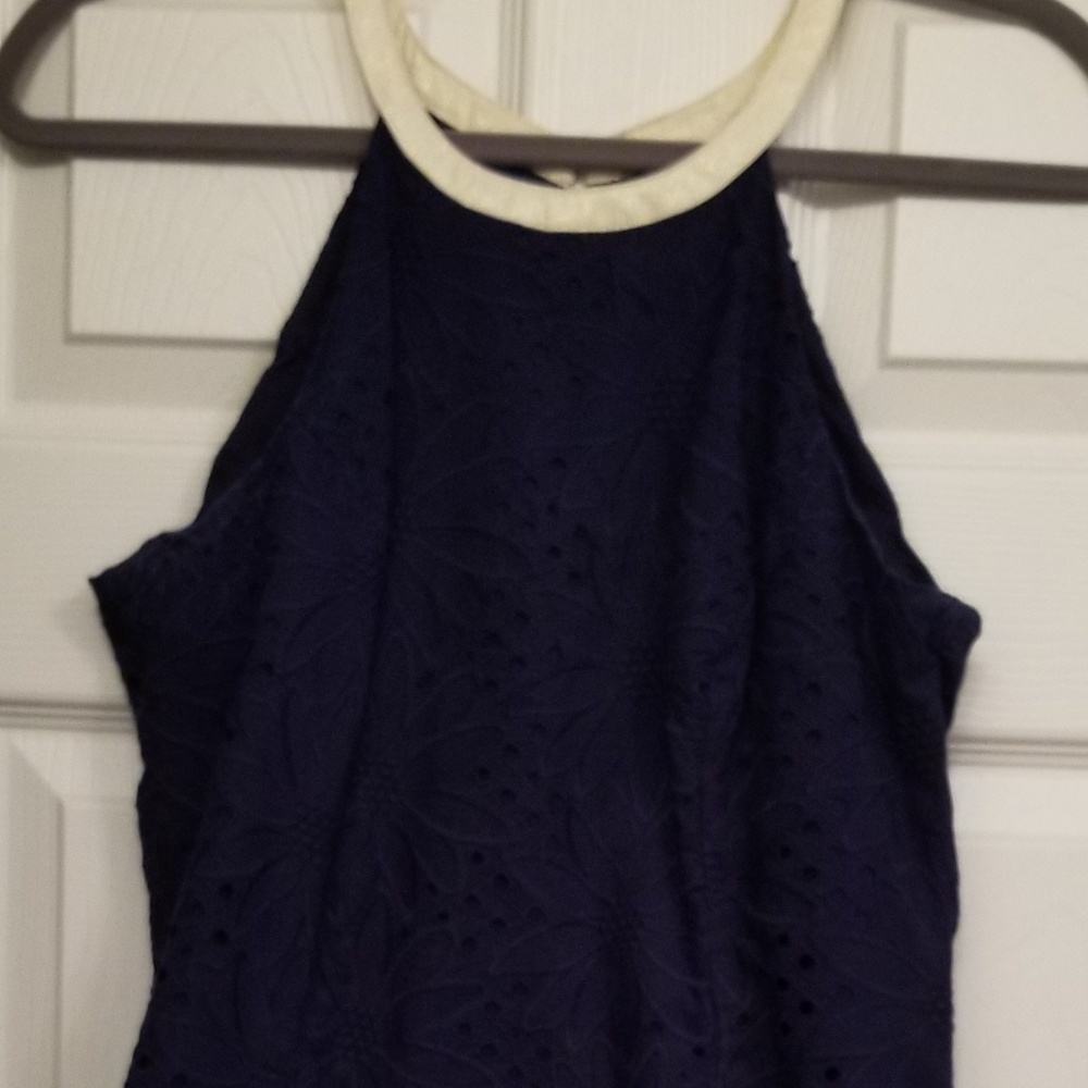 EUC Lilly Pulitzer Navy flower dress